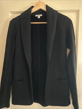 James Perse Black Shawl Collar Blazer